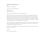 template topic preview image School Application Letter Nursing school