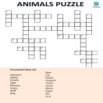 Animal Word Puzzle For Kids gratis en premium templates