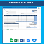 Monthly Business Expense Report gratis en premium templates