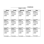 Student Daily Work Behavior Calendar gratis en premium templates