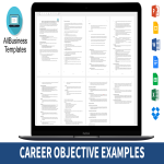 Resume Career Objective gratis en premium templates