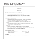 Functional Work Experience Resume Sample gratis en premium templates