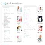 New Baby Hospital Bag Checklist gratis en premium templates