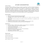 Actuary Job Description gratis en premium templates