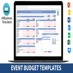 Conference Event Budget gratis en premium templates
