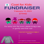 Coat for kids fundraiser gratis en premium templates