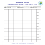 Personal Fitness Calendar gratis en premium templates