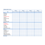template topic preview image Children chore chart Template