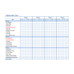 Children chore chart Template gratis en premium templates