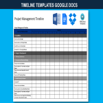 Timeline Google Docs gratis en premium templates