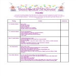 Best Baby Shower Checklist gratis en premium templates