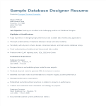 template topic preview image Database Designer Resume