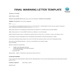 Staff Formal Warning Letter gratis en premium templates