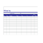 Mileage Log Example xls gratis en premium templates