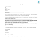 Reference Letter, Request by Employer gratis en premium templates