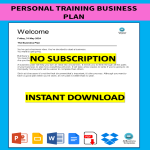 template topic preview image Personal Training Business Plan