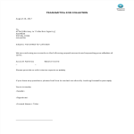 template topic preview image Transmittal For Collection letter
