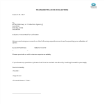 Transmittal For Collection letter gratis en premium templates