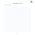 Blank Writing Paper gratis en premium templates