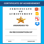 Certificate Of Achievement Stencil gratis en premium templates