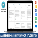 Aanbeveling Baan voor Student gratis en premium templates