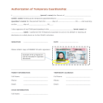 template topic preview image Temporary Guardianship Form