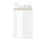 Class Attendance List Excel gratis en premium templates