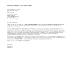 Data Entry Specialist Cover Letter gratis en premium templates