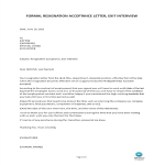 template topic preview image Resignation Acceptance Letter Format