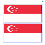 Singapore Flag gratis en premium templates