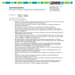 template topic preview image Project Sale Engineer Job Description
