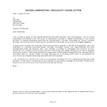 Digital Marketing Cover Letter gratis en premium templates