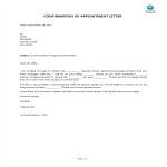 template topic preview image Confirmation Of Appointment Letter