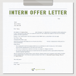 Sample Marketing Internship Offer Letter gratis en premium templates