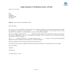 New Product Introduction Letter gratis en premium templates