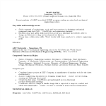 template topic preview image BSME Mechanical Engineering Resume sample