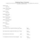 Wedding Music Checklist gratis en premium templates