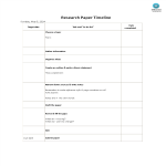 Research Paper Timeline gratis en premium templates