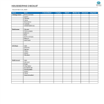 Housekeeping Checklist gratis en premium templates