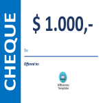 A4 Cheque template gratis en premium templates