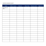 template topic preview image Blank Visitor Sign In Sheet