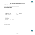 template topic preview image Doctors Note For School Absence Template