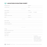 Professional Call Sheet gratis en premium templates