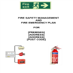 Fire Safety Management Plan gratis en premium templates