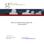 Board Meeting Agenda Sample gratis en premium templates