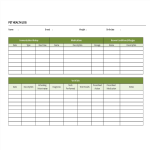 Pet Health Log Spreadsheet gratis en premium templates