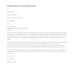 Sample Notice Of Termination Letter gratis en premium templates