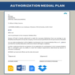 Authorization to participate in a medical plan gratis en premium templates