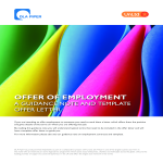 Contract Job Offer Letter gratis en premium templates