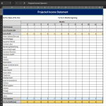 Income Statement Projection Excel gratis en premium templates